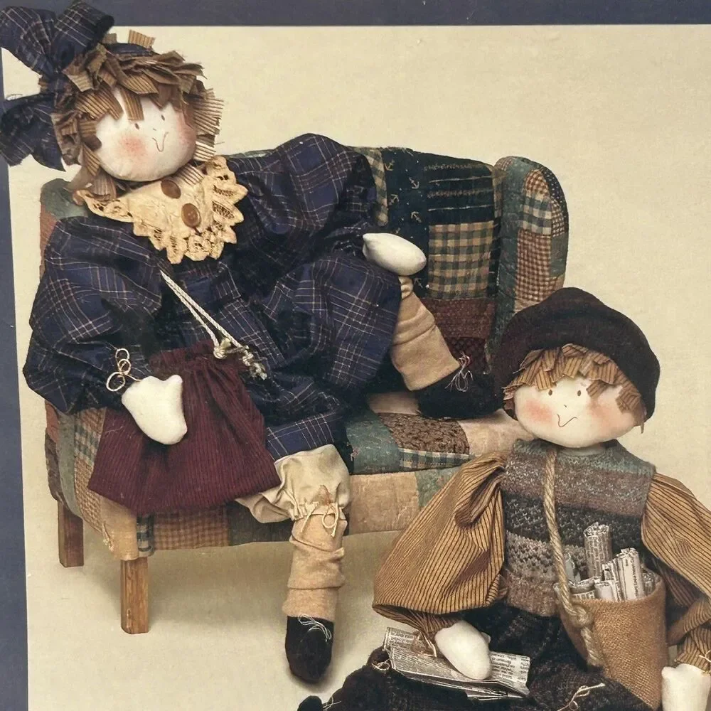 NEW Vintage Dream Spinners 1991 Sewing Pattern Late Edition Newsboy Doll #509
